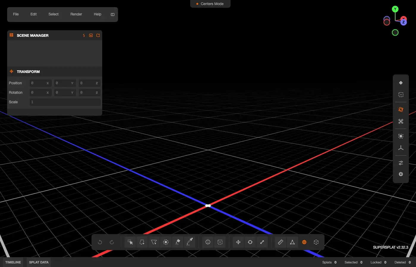 Editor propio de Gaussian Splatting 3D de Helmut Capture Studio, herramienta interna en producción